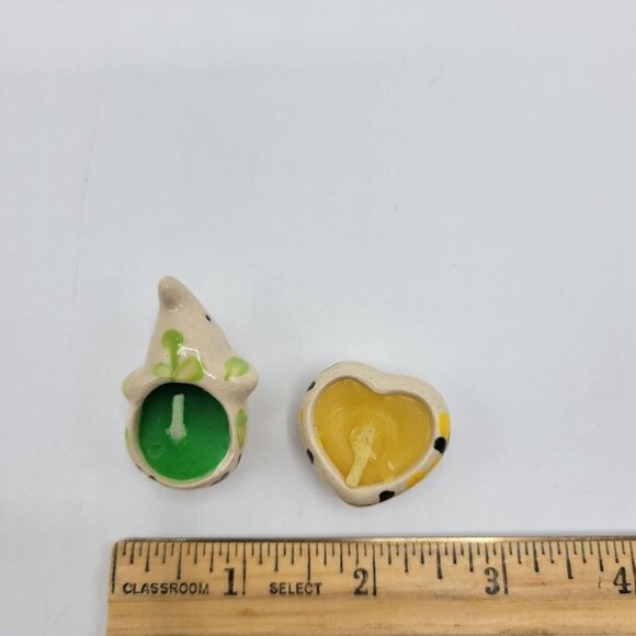 Miniature Ceramic Elephant & Heart Shaped Tealight Doll House Wax Candles - Picture 6 of 6